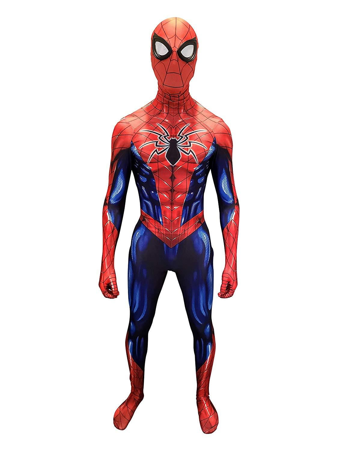 Spiderman ps4 Suits Cosplay Costume Jumpsuit Mask Bodysuit Spider Man New 2018 