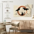 thumbnail image 5 of Elephant Stock Enso Butterflies Wall Art - Horizontal Canvas Wall Art - Living Room Wall Decor - Watercolor Wellness Canvas - Beige And Black Decor - 24" x 16", 5 of 8