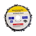 thumbnail image 4 of Disco de tallado de madera, placa de cadena, placa Circular, herramienta cortadora de carpintería multifunción, disco para amoladora , Plata, 4 of 8
