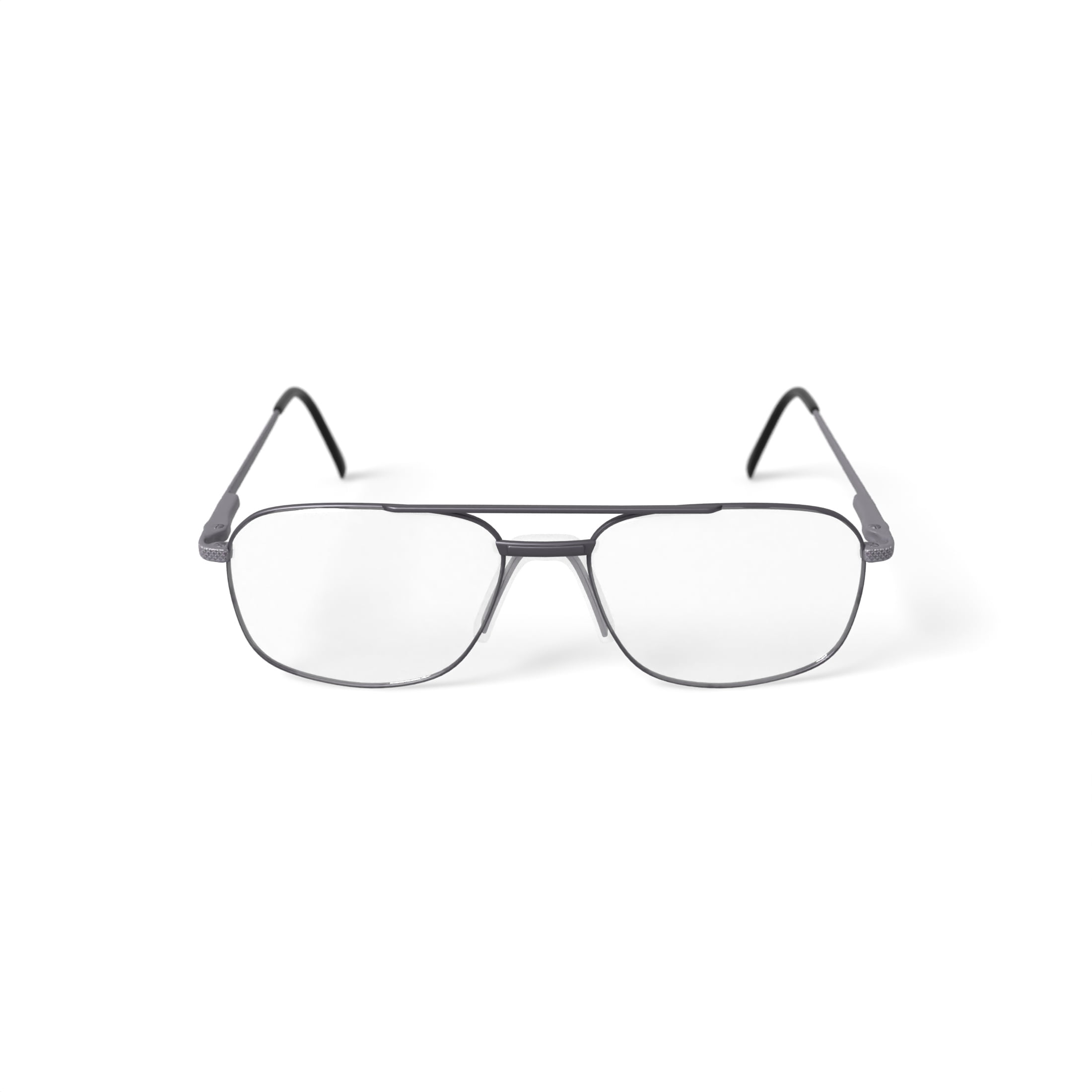 Stetson Men's ST178 Square Prescription Eyeglasses with Case, Gunmetal