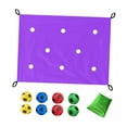 thumbnail image 4 of Juego de coordinación de lonas con agujeros para fomentar el espíritu de equipo en el jardín, interior y patio trasero. Violeta, 4 of 8