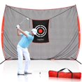 thumbnail image 1 of Filets d'Entraînement de Golf pour Frapper pour la Conduite dans la Cour Arrière Robustes pour Hommes Véritables Balles de Golf d'Intérieur Frapper Lancer Filets de Conduite pour Utilisation Intérieure Extérieure au Garage Entraînement de Swing de Golf Cages d'Impact avec Cadre et Filet, 1 of 4