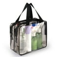 thumbnail image 2 of Large Capacity Clear Travel Toiletry Cosmetic Bag Multifunctional Makeup Bags Transparent PVC Storage Organizer, 2 of 19