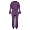 thumbnail image 5 of BVOFAR Two Piece Outfits for Women Lounge Sets Button Down V Neck Sweatshirt Sweatpants Sweatsuits Set with Pockets Casual Solid Color Tracksuits, 5 of 5