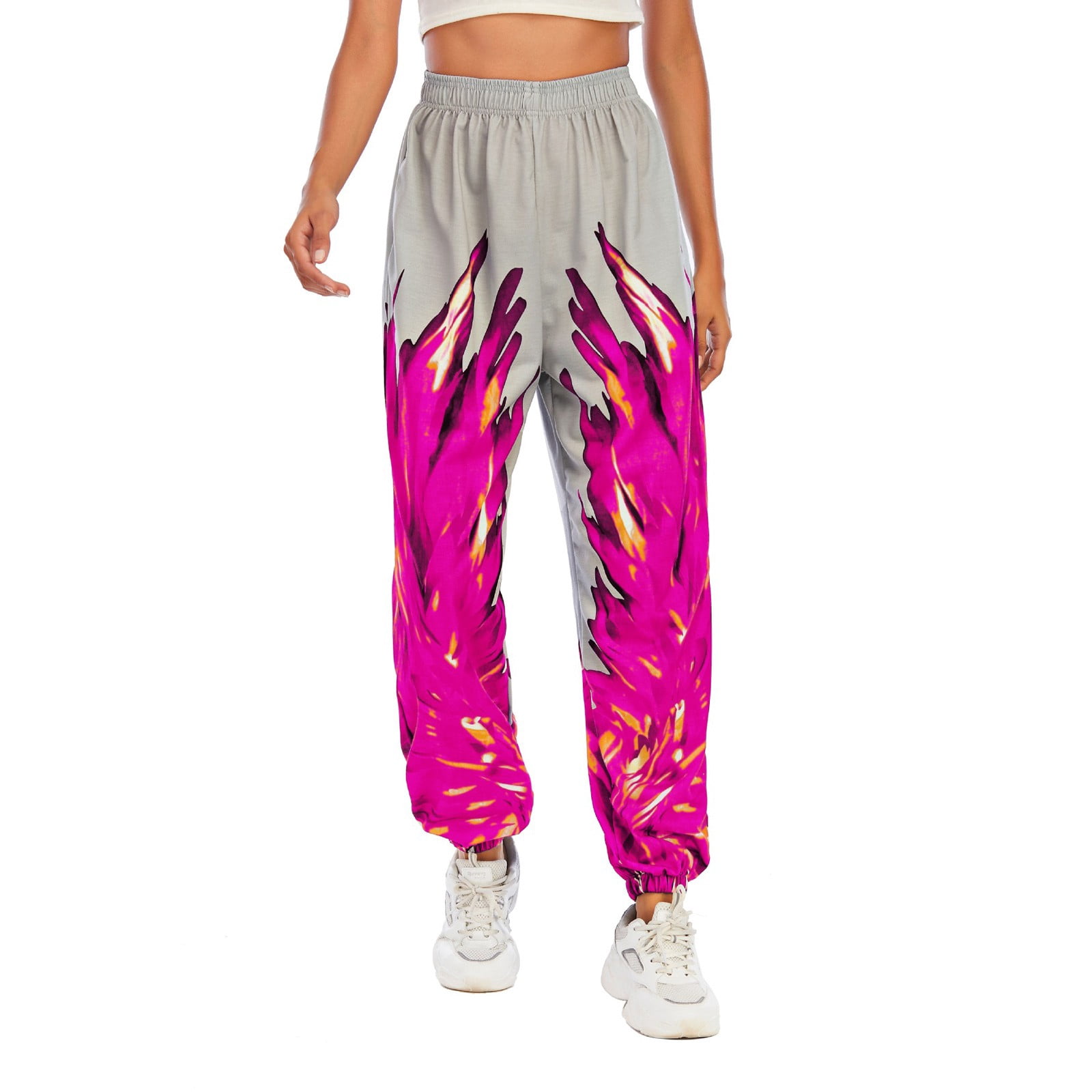 Ykohkofe Women's Elastic Waist Baggy 