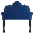 thumbnail image 4 of Modway Arabella Button-Tufted Performance Velvet Twin Headboard in Navy, 4 of 9