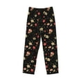 thumbnail image 4 of Xecao Red White Flowers Men's Straight Lounge Pajama Pants: The Ultimate in Comfortable Sleepwear, 4 of 9