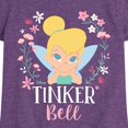thumbnail image 3 of Tinker Bell - Tinker Bell Floral - Toddler And Youth Girls Short Sleeve Graphic T-Shirt, 3 of 5