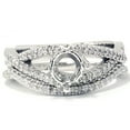 thumbnail image 1 of 5/8ct Diamond  Bridal Engagement Wedding Ring Set Mounting 14K White Gold, 1 of 2