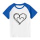 thumbnail image 3 of Blusas y camisas de manga corta con cuello redondo para niños y niñas, blusa de manga corta con estampado de cuello redondo, 3 of 7