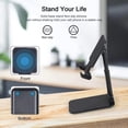 thumbnail image 4 of Support de Téléphone pour Bureau, Support de Tablette Portable Pliable et Ajustable, Station de Charge pour Cellulaire, Support de Bureau Robuste pour iPhone, 4 of 7