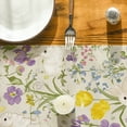 thumbnail image 6 of Sm:)e Rabbits Ducks Floral Leaves Easter Table Runner 13x72 Inch, 6 of 6