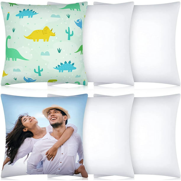 2 Pcs 9 Panel Sublimation Pillow Cover, Black and White, 16 x 16 inches