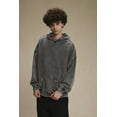 thumbnail image 4 of Mens Acid Wash Hoodies Oversized Unisex Heavyweight Hoodie Streetwear Vintage Sweatshirt, 4 of 7