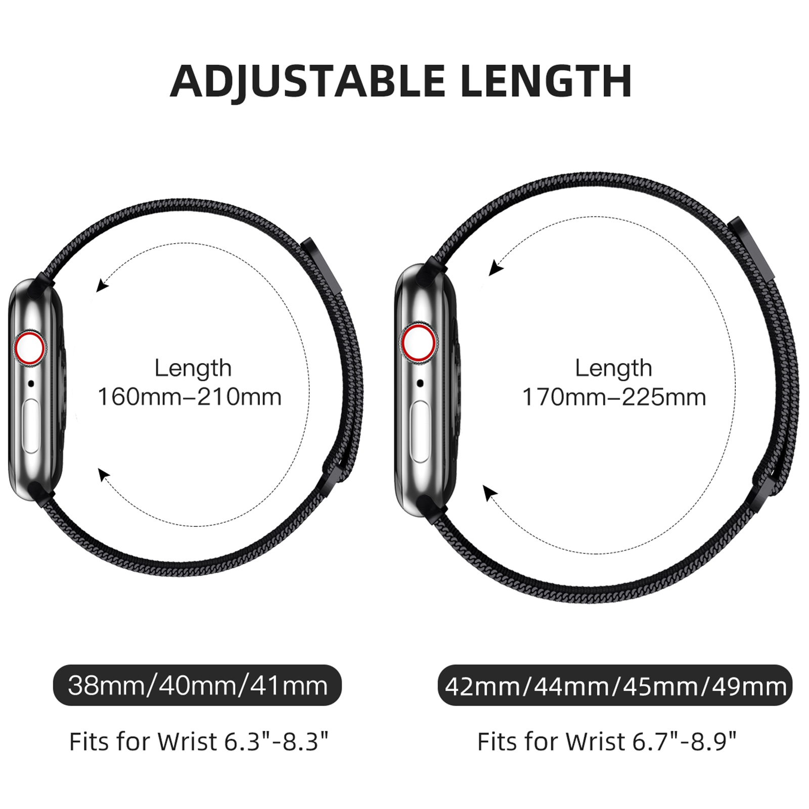 GEAK Stainless Steel Magnetic Apple Watch Band photo 4