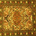 thumbnail image 1 of Ahgly Company Indoor Square Persian Yellow Traditional Area Rugs, 8' Square, 1 of 4