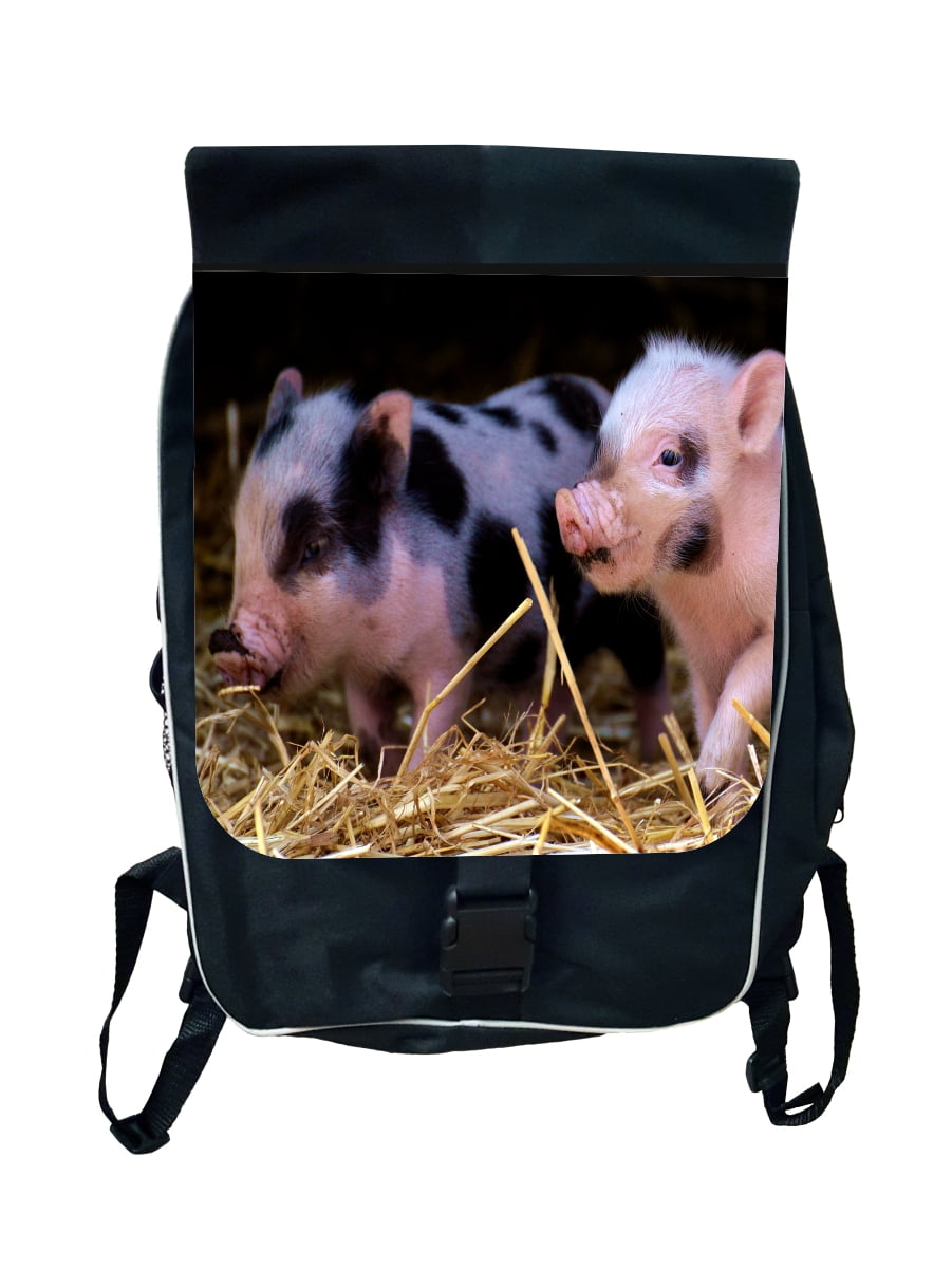 black pig backpack