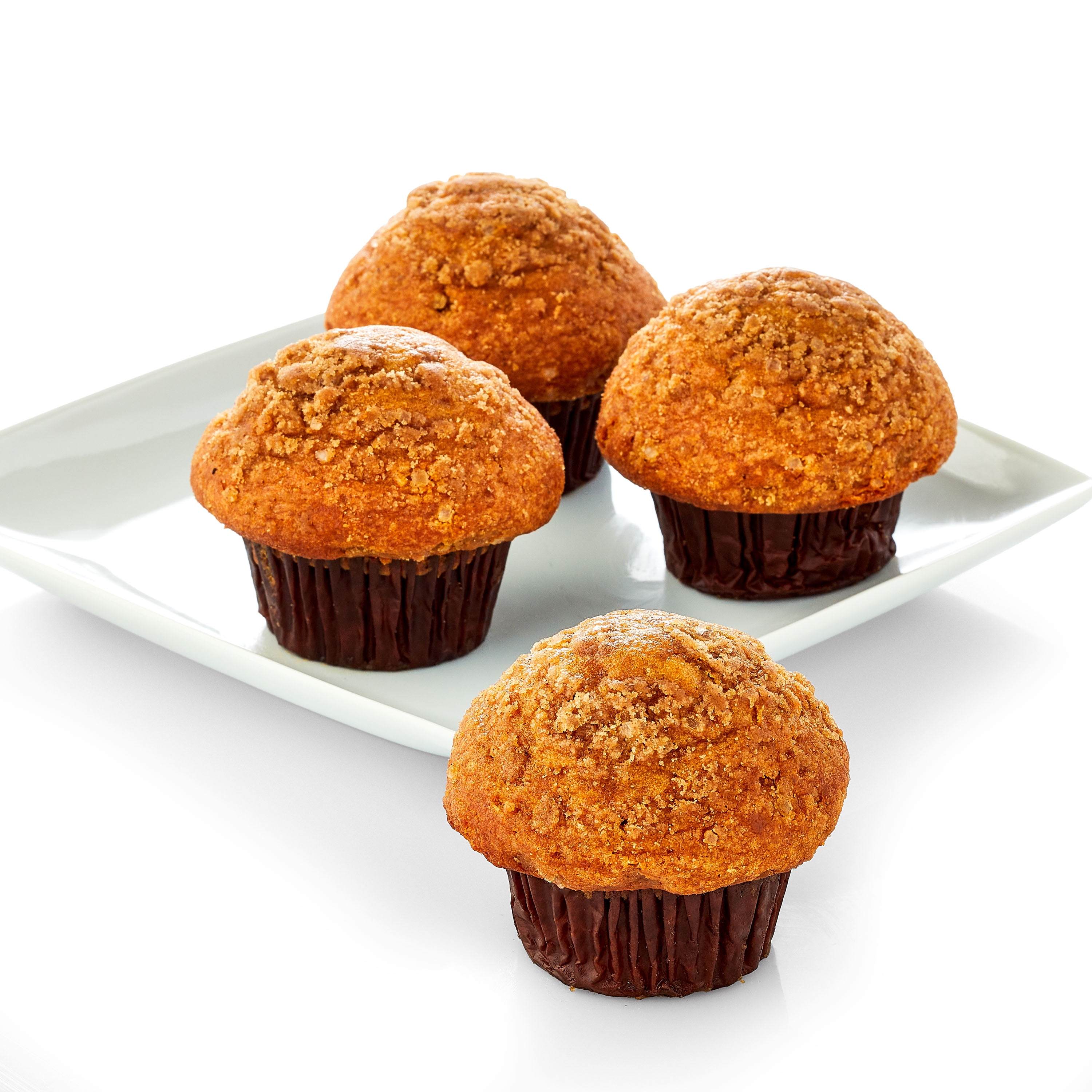 Marketside Moist Pumpkin Spice Streusel Muffins, 14 oz Tub, 4 Count