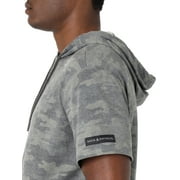 Rock & Republic Mens Short Sleeve Hoodie Sweatshirt - Kangaroo Pocket