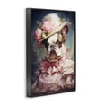 thumbnail image 2 of Stupell Industries Eclectic Elegant Lady French Bulldog Black Framed Giclee Art, 20 x 30, by Wumples, 2 of 7