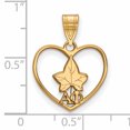 thumbnail image 2 of Logoart Sterling Silver Gp Alpha Phi Heart Pendant, 2 of 4