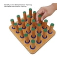 thumbnail image 3 of Wooden Insertion Plate, Training Pinching Medium Wood Peg Board System  for Senior for Stoke, 3 of 7