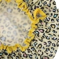 thumbnail image 5 of Unique Bargains Leopard Double Layer Shower Cap 1 Pc Yellow, 5 of 5