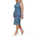 thumbnail image 4 of AURA Women Plus Size Embroidered Midi Skirt Set Elegant Two Piece Outfit S 5XL, 4 of 7