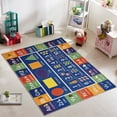 thumbnail image 2 of SUSSEXHOME Contemporary Padded Velvet Fleece Polyester Rug - Low Pile, Non-Slip, Easy-Clean, Ideal for Kids' Rooms - Antistatic, Durable - 47 x 71 Inches - EDU, 2 of 7
