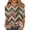 45# Coffee, variant on 3/4 Length Sleeve Floral Printed Shirts Women's Casual 3/4 Sleeve T-Shirts 2026 Round Neck Tunic Tops Cute Basic Tees Green S
