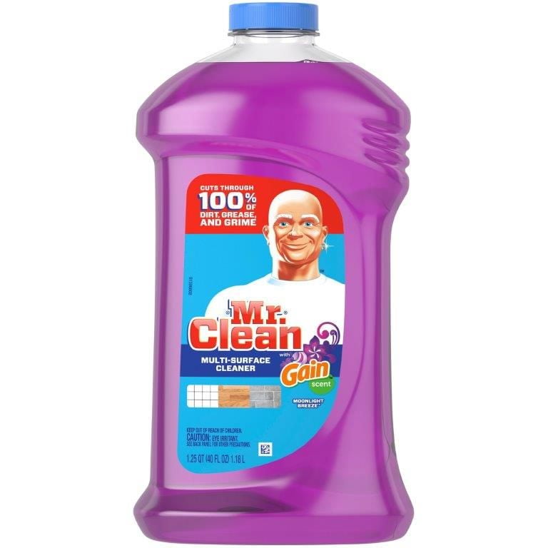 A Product of Mr. Clean MultiSurface Cleaner, Moonlight Breeze with