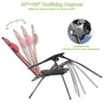 thumbnail image 5 of Geniqua 2 PC Blue Zero Gravity Lounge Chairs Folding Outdoor Beach Patio Recliner Tray Holder, 5 of 8