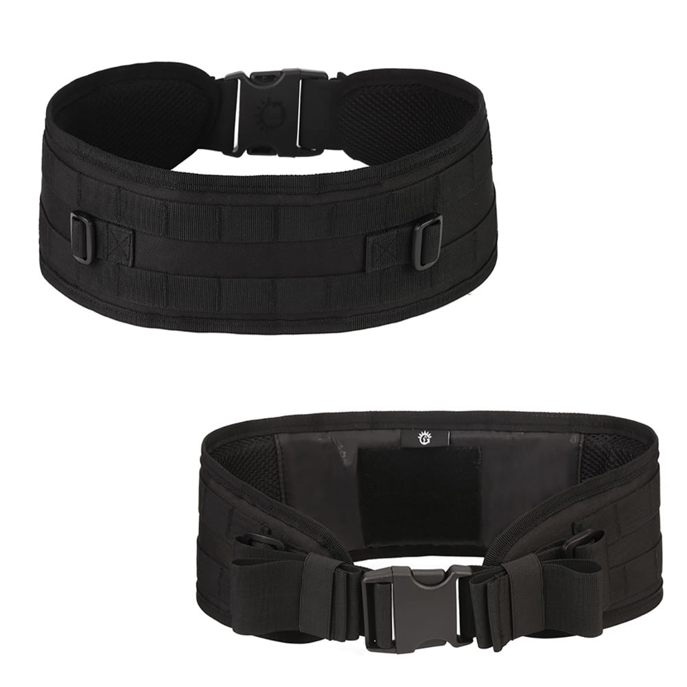 Tactical Military Hunting Airsoft Molle Combat Waist Padded Belt Combat Web Belt 