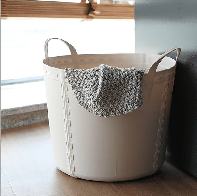 Storage Basket Laundry Basket, Tall Decorative Blanket