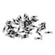 thumbnail image 3 of 100 Piezas de Conector de Baoblaze Giratorio de Resistencia Pesca para Trucha Baja en Agua, 3 of 6
