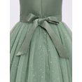 thumbnail image 5 of IBTOM CASTLE Flower Girl Formal Maxi Wedding Dress Floral First Communion Easter Ball Gown Tween Pageant Junior Bridesmaid Dresses Green, 5 of 7