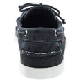 thumbnail image 4 of Sebago Mens Docksides Canvas Boat Shoes in Black, 4 of 5