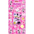 thumbnail image 3 of Minnie Mouse Twin Bedding Set for Toddlers - Bundle Includes Minnie Mouse Sheets with Flat Sheet, Fitted Sheet, and Pillowcase for Twin Bed Plus Stickers, More | Minnie Mouse Bedroom Decor, 3 of 4