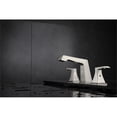 thumbnail image 2 of Lexora  Balduina Brass 3 Hole 8 in. Widespread Bathroom Faucet, Brushed Nickel, 2 of 2