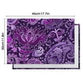 thumbnail image 6 of Artistic Bohemian Paisley Placemats Set of 4, Durable Flax Linen Table Mats Featuring Heat Resistant Wrinkle Free Finish with Colorful Retro Floral and Mandala Art, 6 of 6