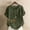 Army Green, variant on QUNYINEY Short Sleeve Womens T Shirts Dandelion Casual Crew Neck Tops Pullover Loose Button Cotton Linen Shirts