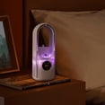 thumbnail image 2 of Bladeless Fan, Air Circulation Fan, 1.65Inch Smal Desktop Fan, Quiet Cooling Small Tower Fan, Portable Desk Fan, Rechargeable Powered Long Lasting Cooling Blows Cold Air with Mist Humidifier, White, 2 of 4