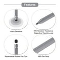 thumbnail image 4 of Unique Bargains 2pcs 2 en 1 Stylos à Écran Tactile Stylet Résistif avec des Pointes Capacitives de Résistance, Gris, 4 of 7