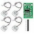 thumbnail image 3 of DAOKI 4 Pcs Capteur de Charge Corporelle Demi-Bridge 110lbs 50KG + Module Publicitaire HX711, 3 of 4