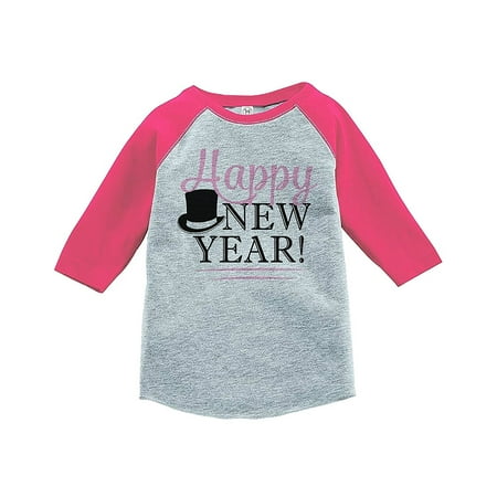 

7 ate 9 Apparel Kids Happy New Year s Eve Pink Baseball Tee