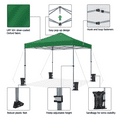thumbnail image 4 of Yaheetech 10x10ft Pop-up Canopy with One-Push-To-Lock Setup Mechanism, Dark Green, 4 of 9