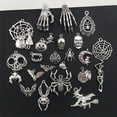 thumbnail image 5 of Mezcla de 80 accesorios de Halloween, colgante de calabaza, calavera, murciélago, bruja, accesorios, material para aretes, 5 of 5