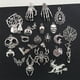 thumbnail image 4 of Mezcla de 80 accesorios de Halloween, colgante de calabaza, calavera, murciélago, bruja, accesorios, material para aretes, 4 of 5