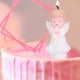 thumbnail image 3 of Un toque mágico para el día especial de tu pequeño Corona de velas de cumpleaños para bebés de color rosa sin humo, 3 of 8