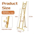 thumbnail image 3 of Easel Stand 13.5 x 53.5 Adjustable Height Metal Easel Display Stand Square Tube Gold, 3 of 8